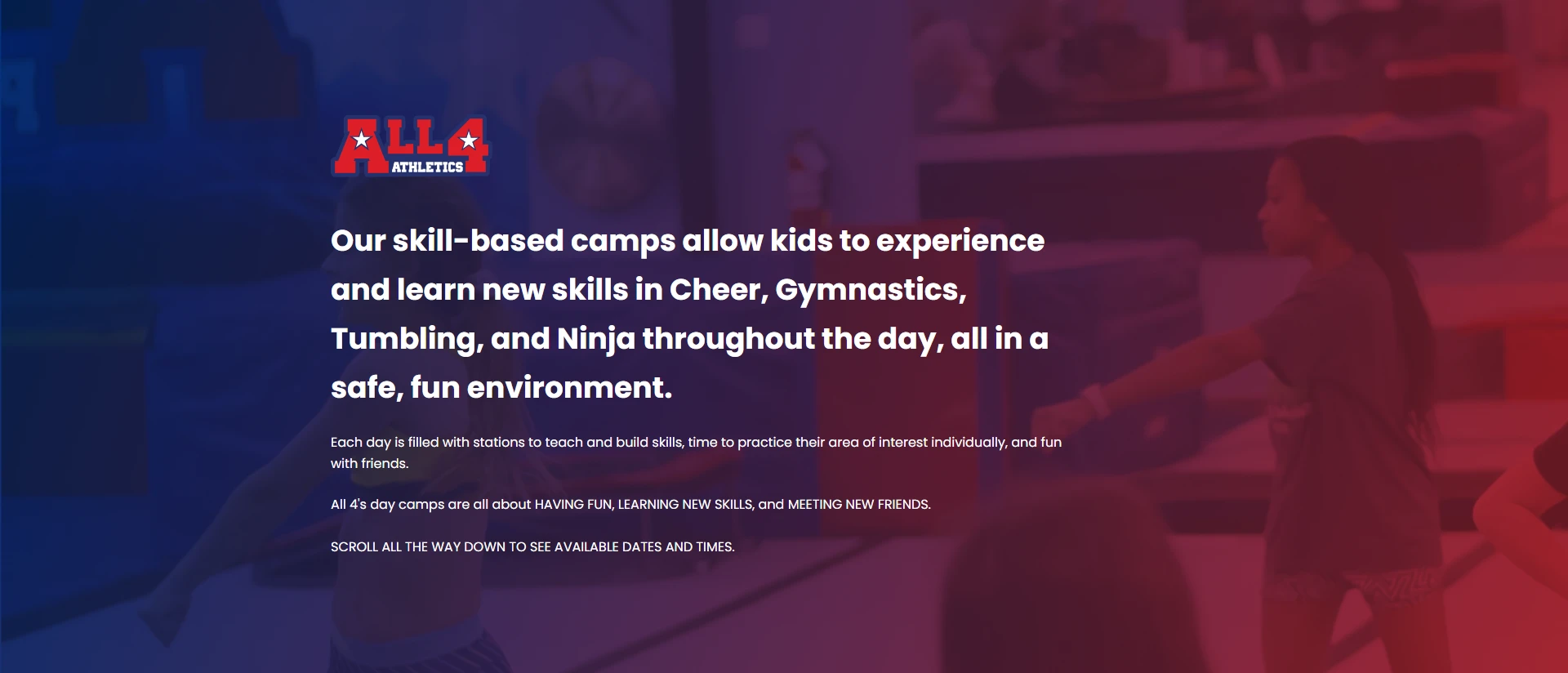 All4 Athletics website