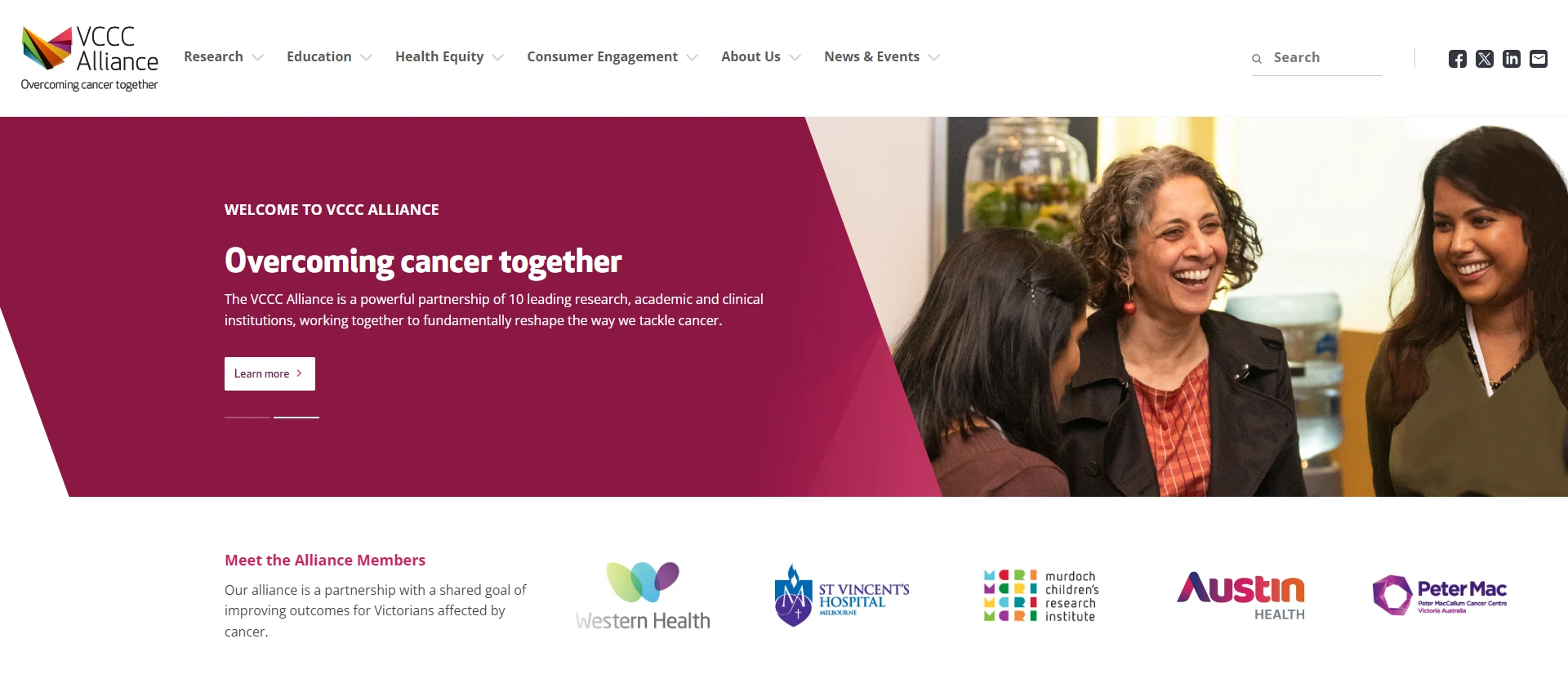 VCCC Alliance website